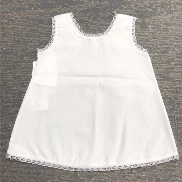 Infant - Girls White A-Line Cotton Blend Easter Church Dress Underwear Slip NWT - Picture 2 of 2